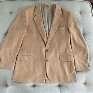 Vintage Camel Hair Blazer Sport Coat 44L
